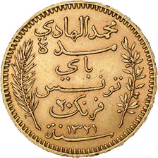 Tunisie, Muhammad al-Hadi Bey, 20 Francs, 1903, Paris, Or, TTB+, KM:234