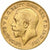 Gran Bretagna, George V, 1/2 Sovereign, 1911, London, Oro, BB+, KM:819