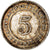 Moneta, Insediamenti dello Stretto, Victoria, 5 Cents, 1891, Heaton, BB+