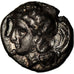 Coin, Calabria, Tarentum, Diobol, 380-325 BC, EF(40-45), Silver, SNG ANS:1360