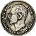 Coin, Spain, Alfonso XII, 50 Centimos, 1880, Madrid, EF(40-45), Silver, KM:685