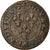 Moneta, Francia, Louis XIII, Double Tournois, 1612, Bordeaux, MB, Rame, CGKL:272