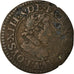 Moneta, Francia, Louis XIII, Double Tournois, 1621, Paris, MB, Rame, CGKL:388