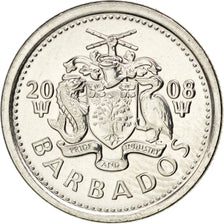 Moneta, Barbados, 10 Cents, 2008, SPL, Acciaio placcato nichel, KM:12a