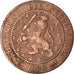 Moneta, Paesi Bassi, William III, 2-1/2 Cent, 1886, Utrecht, BB, Bronzo