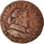 Moneta, Francia, Louis XIII, Double Tournois, 1633, Tours, MB+, Rame, Gadoury:9a