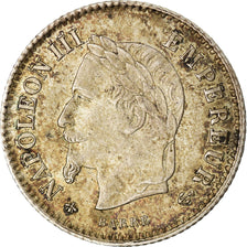 Moneda, Francia, Napoleon III, 20 Centimes, 1867, Paris, MBC+, KM 808.1