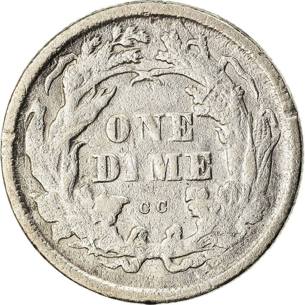 1875 silver shops dime