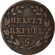 Coin, Switzerland, 1/2 Batzen, 1799, VF(20-25), Billon, KM:A6