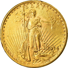 Monnaie, États-Unis, Saint-Gaudens, $20, Double Eagle, 1914, U.S. Mint, San