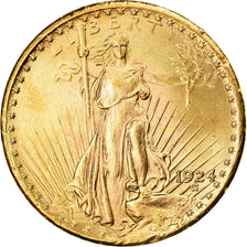 Munten, Verenigde Staten, $20, Double Eagle, 1924, Philadelphia, PR, Goud