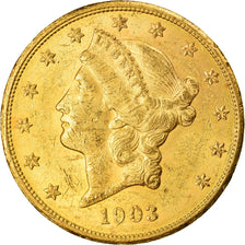 Moneta, USA, Liberty Head, $20, Double Eagle, 1903, U.S. Mint, San Francisco