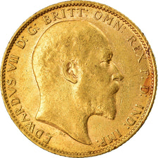 Münze, Großbritannien, Edward VII, Sovereign, 1905, London, SS+, Gold, KM:805