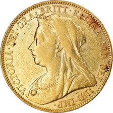 Moeda, Grã-Bretanha, Victoria, Sovereign, 1900, London, AU(50-53), Dourado