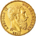 Moneta, Belgio, Leopold II, 20 Francs, 20 Frank, 1877, SPL-, Oro, KM:37