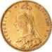 Moneda, Gran Bretaña, Victoria, Sovereign, 1889, London, MBC, Oro, KM:767