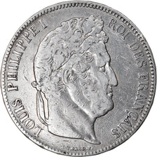 Coin, France, Louis-Philippe, 5 Francs, 1835, Paris, VF(30-35), Silver