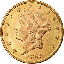 Moeda, Estados Unidos da América, Liberty Head, $20, Double Eagle, 1895, U.S.