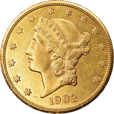 Moneta, USA, Liberty Head, $20, Double Eagle, 1902, U.S. Mint, San Francisco