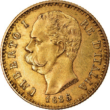 Münze, Italien, Umberto I, 20 Lire, 1885, Rome, SS+, Gold, KM:21