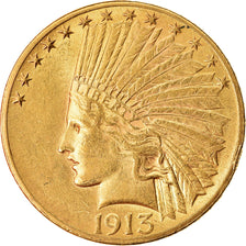 Moeda, Estados Unidos da América, Indian Head, $10, Eagle, 1913, U.S. Mint