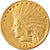 Moneta, USA, Indian Head, $10, Eagle, 1913, U.S. Mint, Philadelphia, AU(50-53)