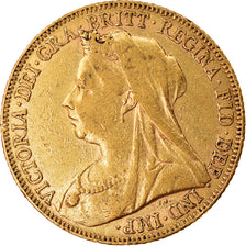 Münze, Großbritannien, Victoria, Sovereign, 1901, London, SS, Gold, KM:785