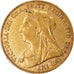 Moeda, Grã-Bretanha, Victoria, Sovereign, 1901, London, EF(40-45), Dourado