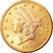 Moneda, Estados Unidos, Liberty Head, $20, Double Eagle, 1897, U.S. Mint, San