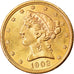 Moneta, Stati Uniti, Coronet Head, $5, Half Eagle, 1902, U.S. Mint, San