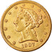 Moneta, Stati Uniti, Coronet Head, $5, Half Eagle, 1907, U.S. Mint