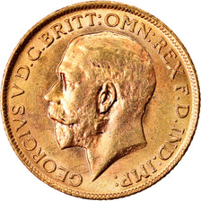 Coin, Great Britain, George V, Sovereign, 1914, London, MS(60-62), Gold, KM:820