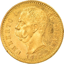 Münze, Italien, Umberto I, 20 Lire, 1882, Rome, UNZ, Gold, KM:21