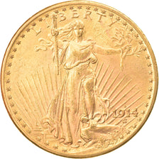 Munten, Verenigde Staten, Saint-Gaudens, $20, Double Eagle, 1914, U.S. Mint