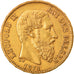 Moneta, Belgio, Leopold II, 20 Francs, 20 Frank, 1871, BB+, Oro, KM:37