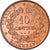 Moneta, Francja, Cérès, 10 Centimes, 1896, Paris, MS(64), Bronze, KM:815.1