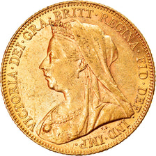 Münze, Großbritannien, Victoria, Sovereign, 1901, London, SS+, Gold, KM:785