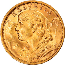 Moneda, Suiza, 20 Francs, 1912, Bern, EBC+, Oro, KM:35.1