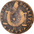 Munten, Frankrijk, ½ sol aux balances, 1/2 Sol, 1793, La Rochelle, ZG+, Bronze