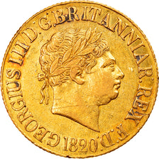 Moeda, Grã-Bretanha, George III, Sovereign, 1820, London, AU(55-58), Dourado