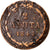 Moneta, Grecia, Othon, 2 Lepta, 1844, Athens, MB, Rame, KM:23