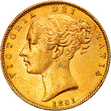 Moneta, Wielka Brytania, Victoria, Sovereign, 1861, London, AU(50-53), Złoto