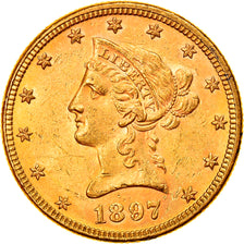 Moeda, Estados Unidos da América, Coronet Head, $10, Eagle, 1897, U.S. Mint