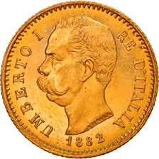 Münze, Italien, Umberto I, 20 Lire, 1882, Rome, UNZ, Gold, KM:21