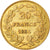 Moneda, Bélgica, Leopold I, 20 Francs, 20 Frank, 1865, MBC+, Oro, KM:23