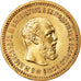 Moneda, Rusia, Alexander III, 5 Roubles, 1889, St. Petersburg, EBC, Oro, KM:42