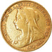 Moneda, Gran Bretaña, Victoria, Sovereign, 1896, EBC, Oro, KM:785