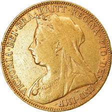 Moeda, Grã-Bretanha, Victoria, Sovereign, 1898, EF(40-45), Dourado, KM:785