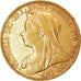 Coin, Great Britain, Victoria, Sovereign, 1895, AU(55-58), Gold, KM:785