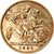 Moneda, Gran Bretaña, Edward VII, 1/2 Sovereign, 1908, MBC, Oro, KM:804